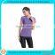 Hot sale new style custom dry fit short sleeve gym shirt for women