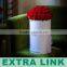Custom Made Logo Foil Packaging Flower Bouquet Round Cardboard Boxes