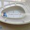 FG520PP 2016 new design Stainless steel hinge self cleaning porcelain toilet seat price
