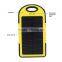 hot new products for 2016 Protable 5000mAh mobile solar power bank charger