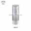 Silver white or black airless bottle