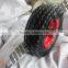 with blue line 6001RZ bearing TRUPER quality De goma de la rueda pneumatic rubber wheel 6x2