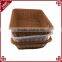 3 colors rectangular pp rattan bread proofing basket kitchen fruit vegetable used woven basket