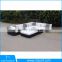 Sectional furniture rattan garden sofa set