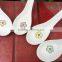 SP-1541 Haonai flower decal ceramic spoon, ceramic soup spoon