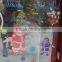 Decorative Christmas Window Stickers Colorful Non-gel X-mas Decoration Showcase Stickers For Mall/Shop/House