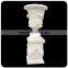 Large white marble stone carving flowerpot for garden