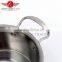 New design 3pcs Colorized Stainless Steel Soup Pot
