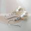 available 9-10mm freshwater pearls latest design of pearl earrings