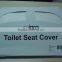 White Plastic disposable Paper toilet seat cover
