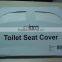 White Plastic disposable Paper toilet seat cover