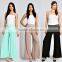 OEM Apparel Women SMOCKED WAIST SOLID KNIT PALAZZO Balloon Pants