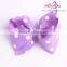 white polka dots red grosgrain ribbon hair bows