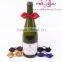 christmas wine bottle ribbon bow with elastic