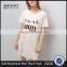 MGOO Customize Pyjamas Pink Metallic Team Bride Nightshirt 100% Cotton Longline Sleepwear Gold Print Logo