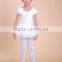 Wholesale Price Cotton Children Short Ballroom Dancing Dres White Ballet Dress for Kids