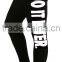 Fashion Design Womens Leggings Workout Leggings Black Custom Printed Stretchy Leggings Trousers