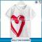 Bulk fashion design heart printing collar t shirts for boys custom t shirts