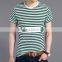 Zm40289b Korean Style Simple Design Comfortable Men's Summer Casual Stripe Shirt