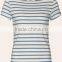 2017 Fashion Women Short Sleeve Organic Cotton Sailor T-shirt Printed