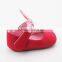 Girls dance red faux soft leather baby shoes