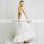 Flowing hippie lady clothes latest white backless beach dress
