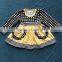2015 ney style baby polka dot top with belt and pocket dresses baby cute dress YW-156