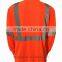 Mens Fluorescent Orange Sew-on Generic Tape Worker High Visibility T-shirt