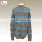 Jacquard & Pompon sweater 100%Acrylic fashion dress lady top
