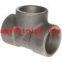 duplex stainless ASTM A182 F45 socket weld tee