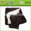 Luxury Chocolate Brown Reversible Faux Mink Blanket
