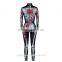 women skeleton rose jumpsuit/ask sky tight fit women sports jumpsuit