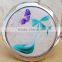 Double Sides (One is Normal,Another is Magnifying)Portable Foldable Pocket Metal Makeup Compact Mirror Woman Cosmetic Mirror