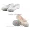 Wholesale High Quality Girls Ladies Women Suede Sole Dance Shoes Canvas Cotton Ballet Flat Black White Red Pink Beige