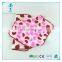 magic compressed velvet flower printed face towel/mini promotion hand towel