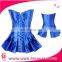 Top Quality Clothing Sheer Body of Strapless Satin Lace Dress Custom Leather Corset on Sale