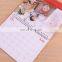 Customized folding stand up desk table calendar for gift, paper calendar with coil