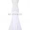 Grace Karin Sexy White Occident Women's Padded Backless V-Neck Long Mermaid Party Dress CL008943-2