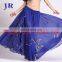 Long chiffon sequins belly dance wrap skirt for sale Q-6010#