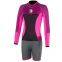 Women's one piece 3mm neoprene long sleeve shorts rash guard diving wetsuit surfing suit diving suit with zipper