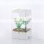 Mini aquarium USB acrylic Ecology fish tank LED small Home Decor