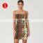 Women Dresses Robe Vestidos Dress Leopard Tiger Strap Bodycon Party Dress Gown Strapless dresses