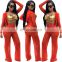 Sexy Transparent Mesh Wide Leg Trousers Pants With Crop Top SET 2PCS SET 5COLORS