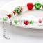 Christmas Girl necklace + headband 2pcs Set Candy Color Kids bubble beads Necklace Set Gift