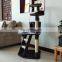 High Quality Cat Wooden Scratch Climbing Tree Tower Toy Luxury Short Plush Cat Tree