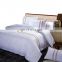 Personalized design comfortable soft hotel cotton white 4pcs bedding set