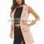 Longline Sleeveless Suit Women Jacket