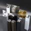 powder coating 3 parts combined  t slot aluminium profile for casement door