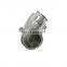 SS304 heating jacketed 90 deg elbow Jacketed Tee sanitary tube fitting with jacket