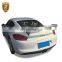 Бамперный спойлер для автомобиля Porsche Cayman 981. Задний крышечный спойлер-крыло из углепластика. Черный комплект кузовных деталей для автомобиля